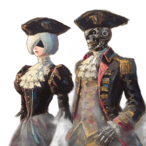 mask, jacket, dress, crown transparent PNG cut-out