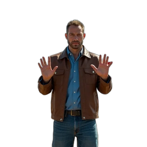 jacket, staff, furniture, robot transparent PNG cut-out
