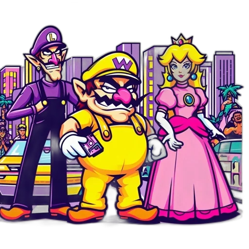 dress, crown, weapon, pixel art transparent PNG cut-out