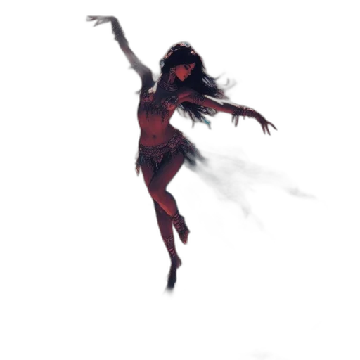 dress, creature, dragon, hair transparent PNG cut-out