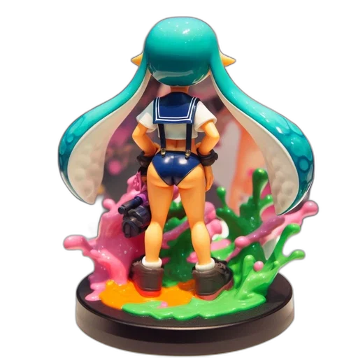 concept art, 3d render, vaporwave, underwater transparent PNG cut-out