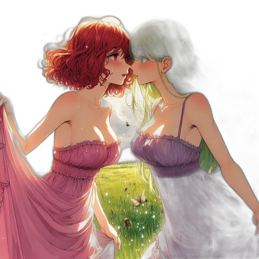 dress, concept art, fantasy art, watercolor transparent PNG cut-out