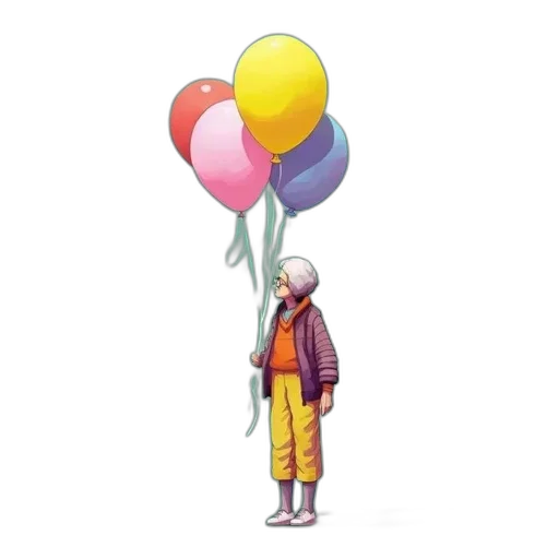 jacket, umbrella, robot, staff transparent PNG cut-out