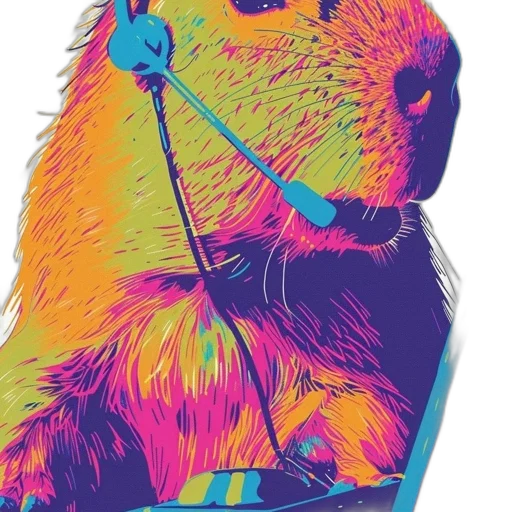 staff, animal, jacket, pixel art transparent PNG cut-out
