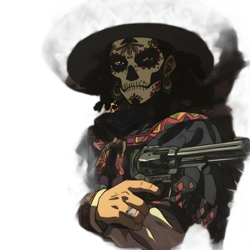 weapon, mask, face, hat transparent PNG cut-out