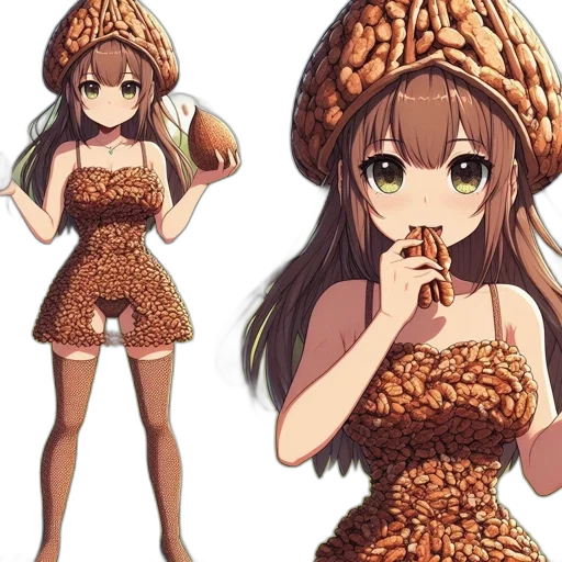 dress, food, hat, creature transparent PNG cut-out
