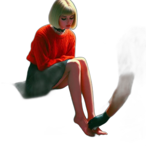 dress, creature, mask, shoes transparent PNG cut-out