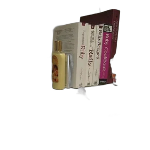 food, 3d render, desk, computer transparent PNG cut-out