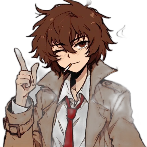 jacket, staff, weapon, creature transparent PNG cut-out