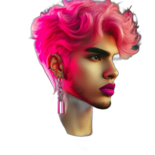 face, hair, creature, crown transparent PNG cut-out