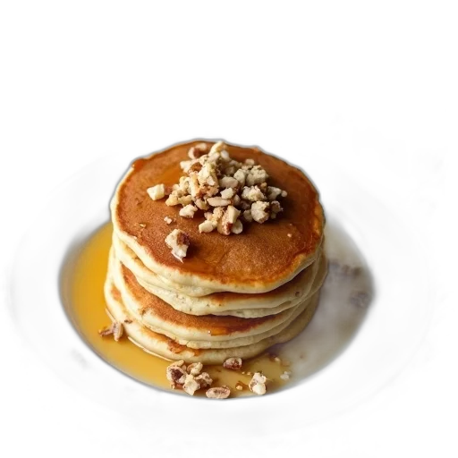 food, photorealistic, stack, pancakes transparent PNG cut-out