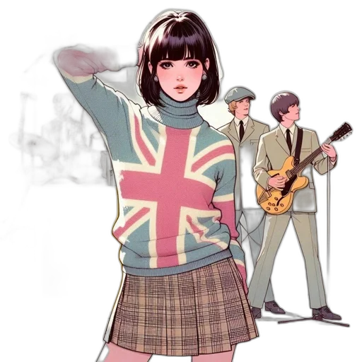 jacket, cartoon, concept art, vaporwave transparent PNG cut-out
