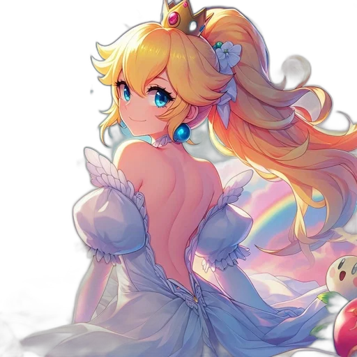 crown, dress, concept art, pixel art transparent PNG cut-out