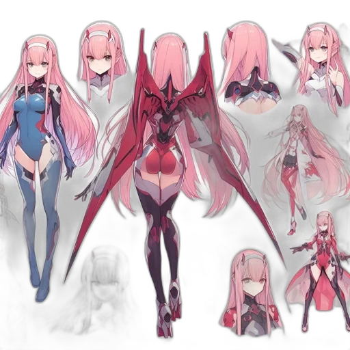 creature, dress, hair, concept art transparent PNG cut-out
