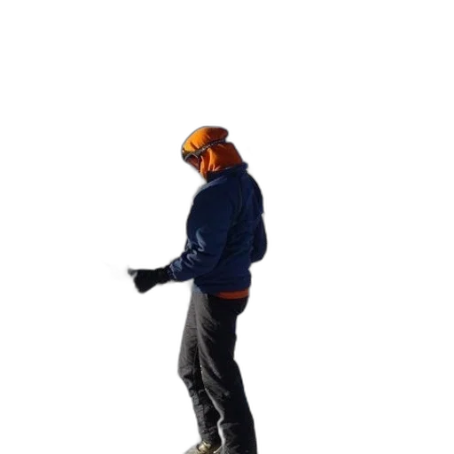 jacket, staff, hat, mask transparent PNG cut-out