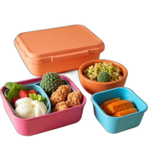 food, plastic, bento, box transparent PNG cut-out