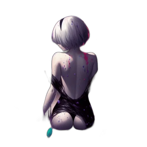 dress, jacket, robot, staff transparent PNG cut-out