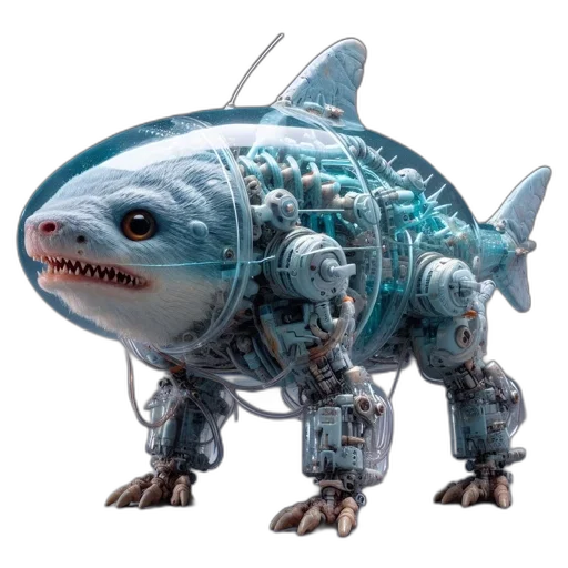 robot, creature, animal, weapon transparent PNG cut-out