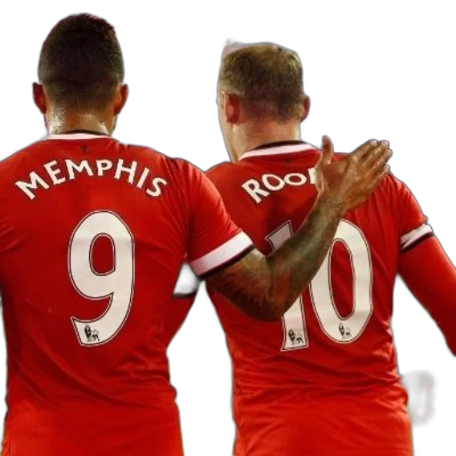 two, soccer, players, wearing transparent PNG cut-out