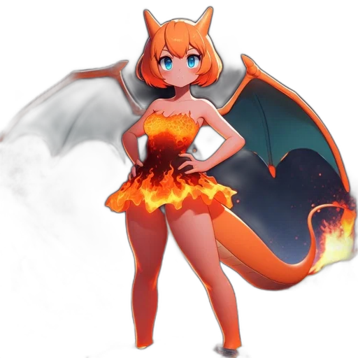 dragon, creature, dress, concept art transparent PNG cut-out
