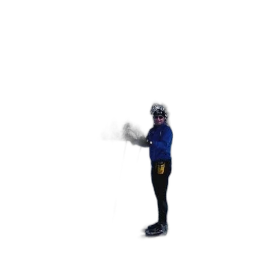 robot, mask, jacket, staff transparent PNG cut-out