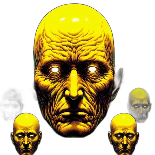 mask, face, creature, staff transparent PNG cut-out