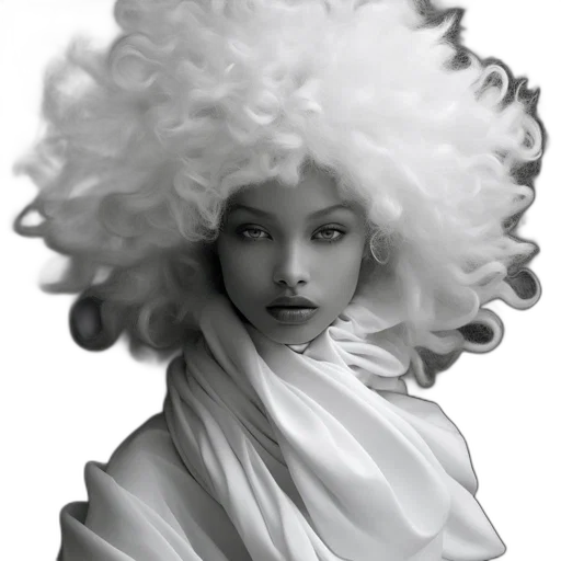 hair, face, crown, photorealistic transparent PNG cut-out