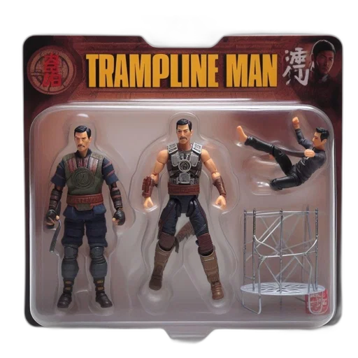 concept art, trampline, man, action transparent PNG cut-out