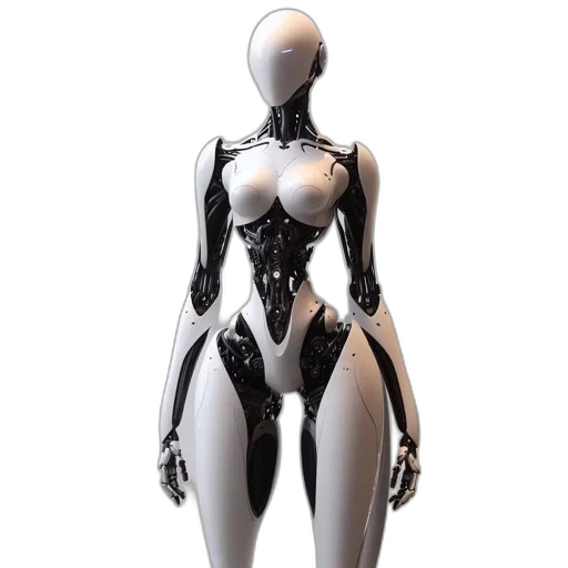 robot, dress, jewelry, 3d render transparent PNG cut-out