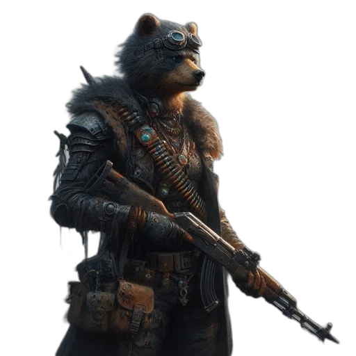 animal, weapon, staff, creature transparent PNG cut-out