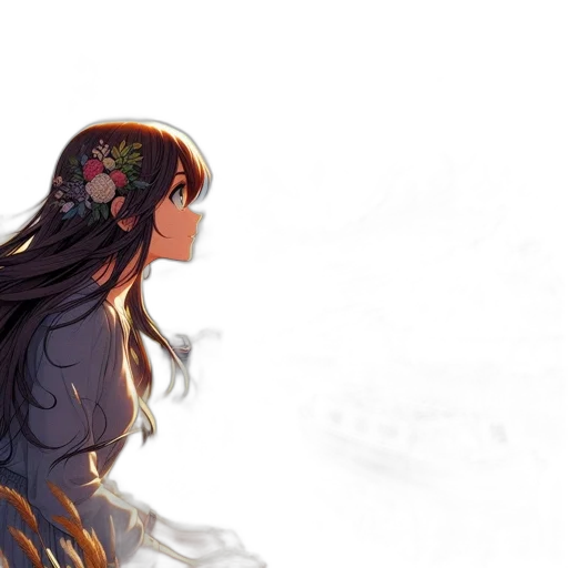 dress, crown, flower, mask transparent PNG cut-out