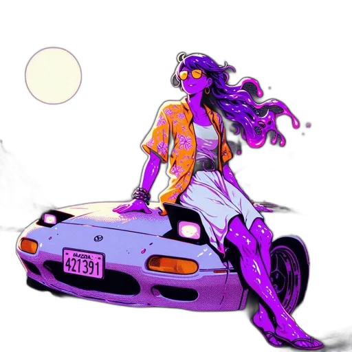 car, robot, dress, concept art transparent PNG cut-out