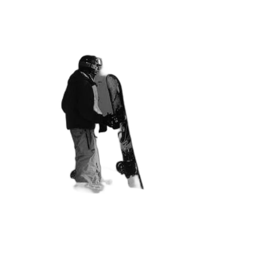 jacket, staff, weapon, robot transparent PNG cut-out