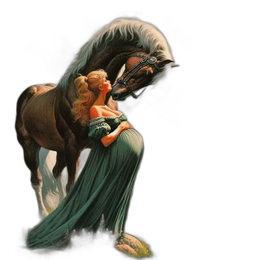 fantasy art, concept art, oil painting, photorealistic transparent PNG cut-out