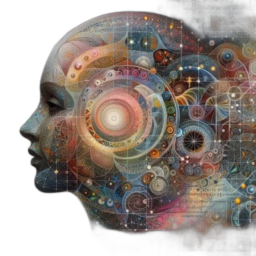 robot, face, concept art, outer space transparent PNG cut-out