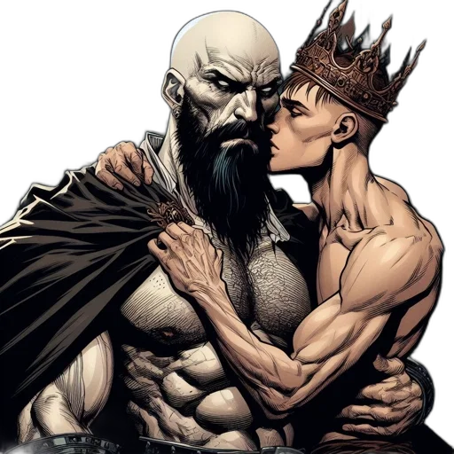 comic book art, concept art, inside, dimly transparent PNG cut-out