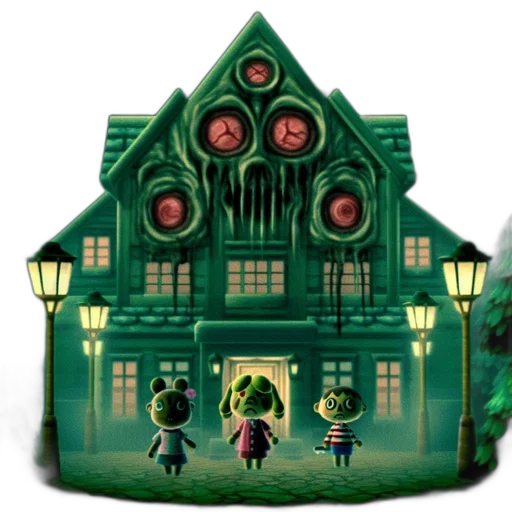 building, mask, concept art, 3d render transparent PNG cut-out