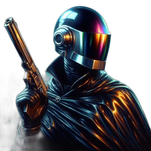 robot, weapon, cyberpunk, concept art transparent PNG cut-out
