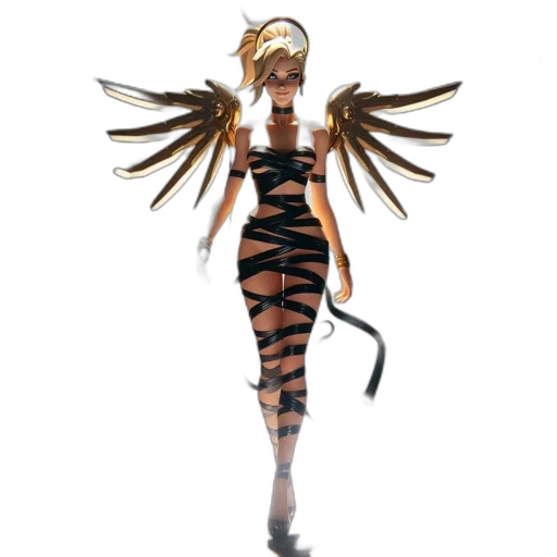 dress, concept art, fantasy art, 3d render transparent PNG cut-out