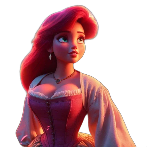 dress, crown, staff, concept art transparent PNG cut-out