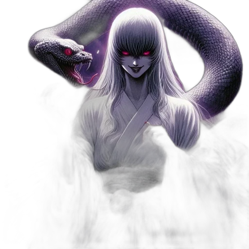 creature, mask, dragon, hair transparent PNG cut-out