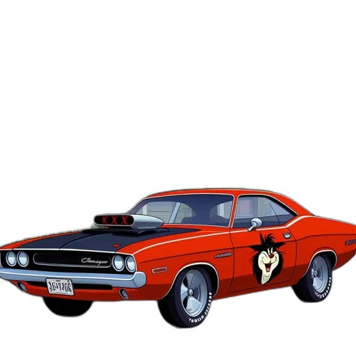 car, photorealistic, concept art, comic book art transparent PNG cut-out