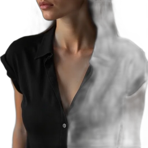 dress, face, staff, jacket transparent PNG cut-out