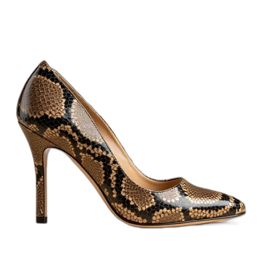 shoes, thea, python, embostered transparent PNG cut-out
