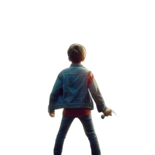 jacket, robot, creature, weapon transparent PNG cut-out