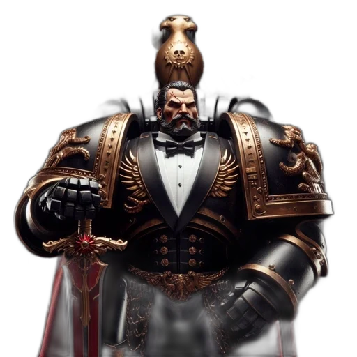 crown, sword, staff, robot transparent PNG cut-out