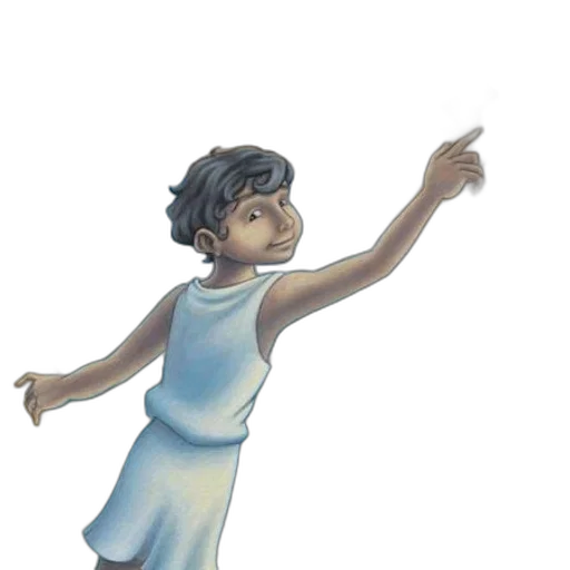 dress, staff, concept art, 3d render transparent PNG cut-out