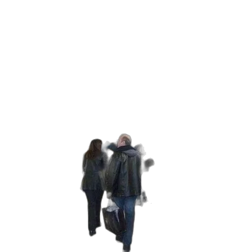 jacket, staff, umbrella, robot transparent PNG cut-out