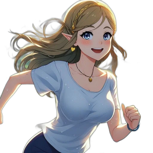 staff, dress, weapon, face transparent PNG cut-out