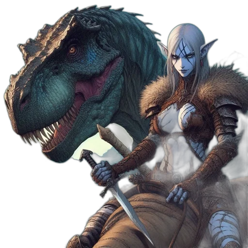dragon, sword, fantasy art, concept art transparent PNG cut-out